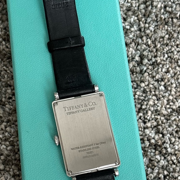 Tiffany & Co. Black and Silver Men's Watch - Picture 2 of 3